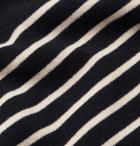 Brioni - Striped Cashmere Rollneck Sweater - Men - Navy