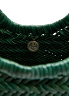 Dragon Diffusion Nantucket Big Woven Leather Tote bag - Green - One Size
