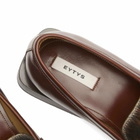 Eytys Men's Savant Calf Hair Leather Loafer in Mahogny
