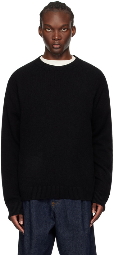 Photo: The Elder Statesman Black Simple Sweater