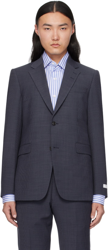 Photo: Tiger of Sweden Navy & Gray Justin Blazer
