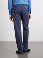 J. Mueser - Waverly Straight-Leg Wool Twill Suit Trousers - Blue
