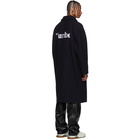 MSGM Navy Turbo Car Coat