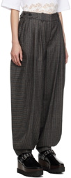 Stella McCartney Gray Pinstripe Trousers