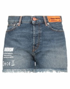 Heron Preston Womens Denim shorts in Blue