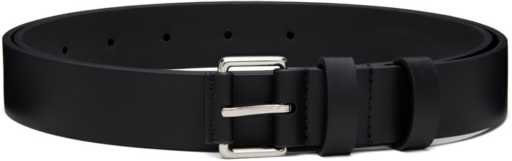 Photo: Lanvin Black Compagnon Leather Belt