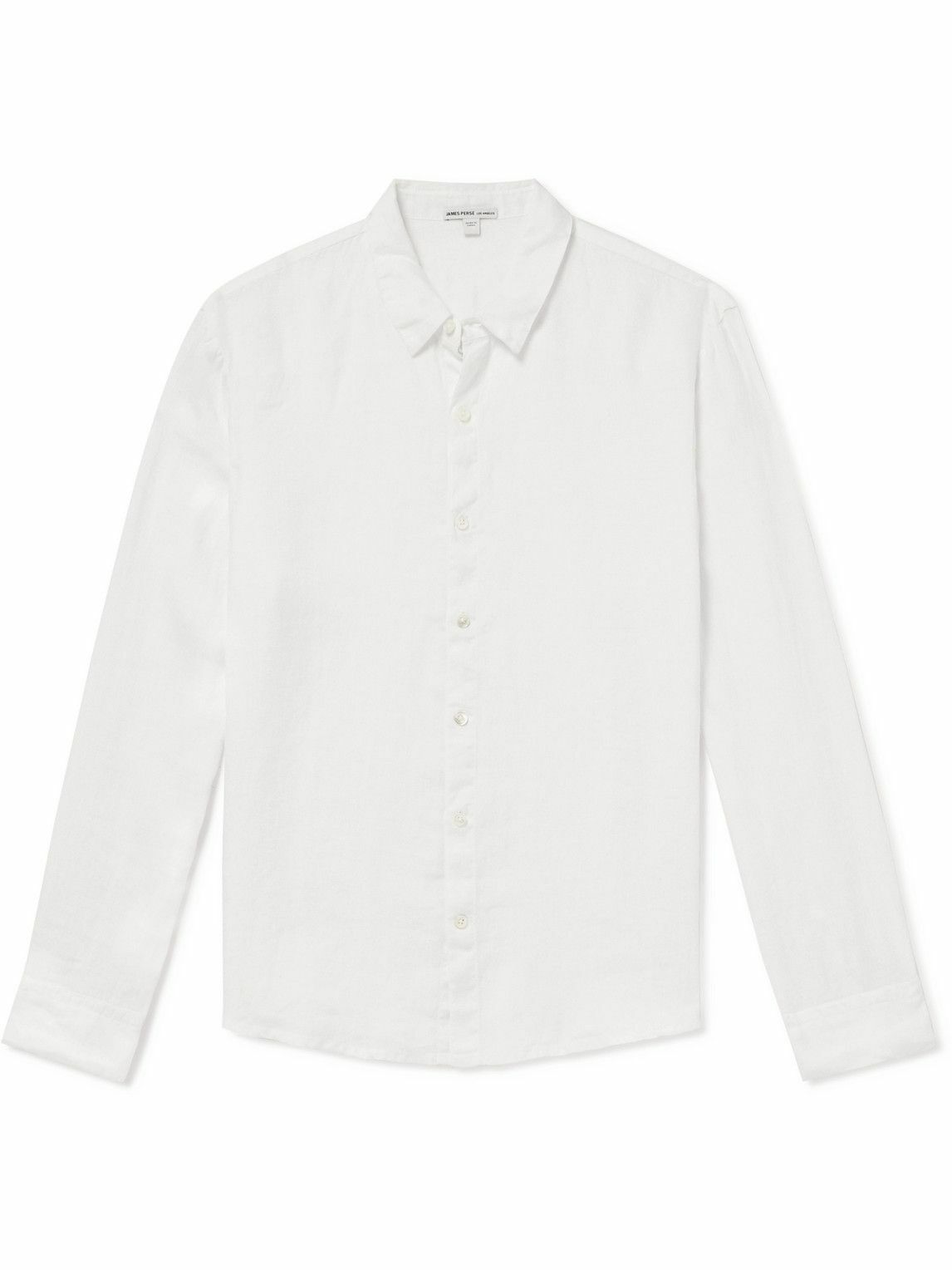 James Perse - Garment-Dyed Linen Shirt - White James Perse