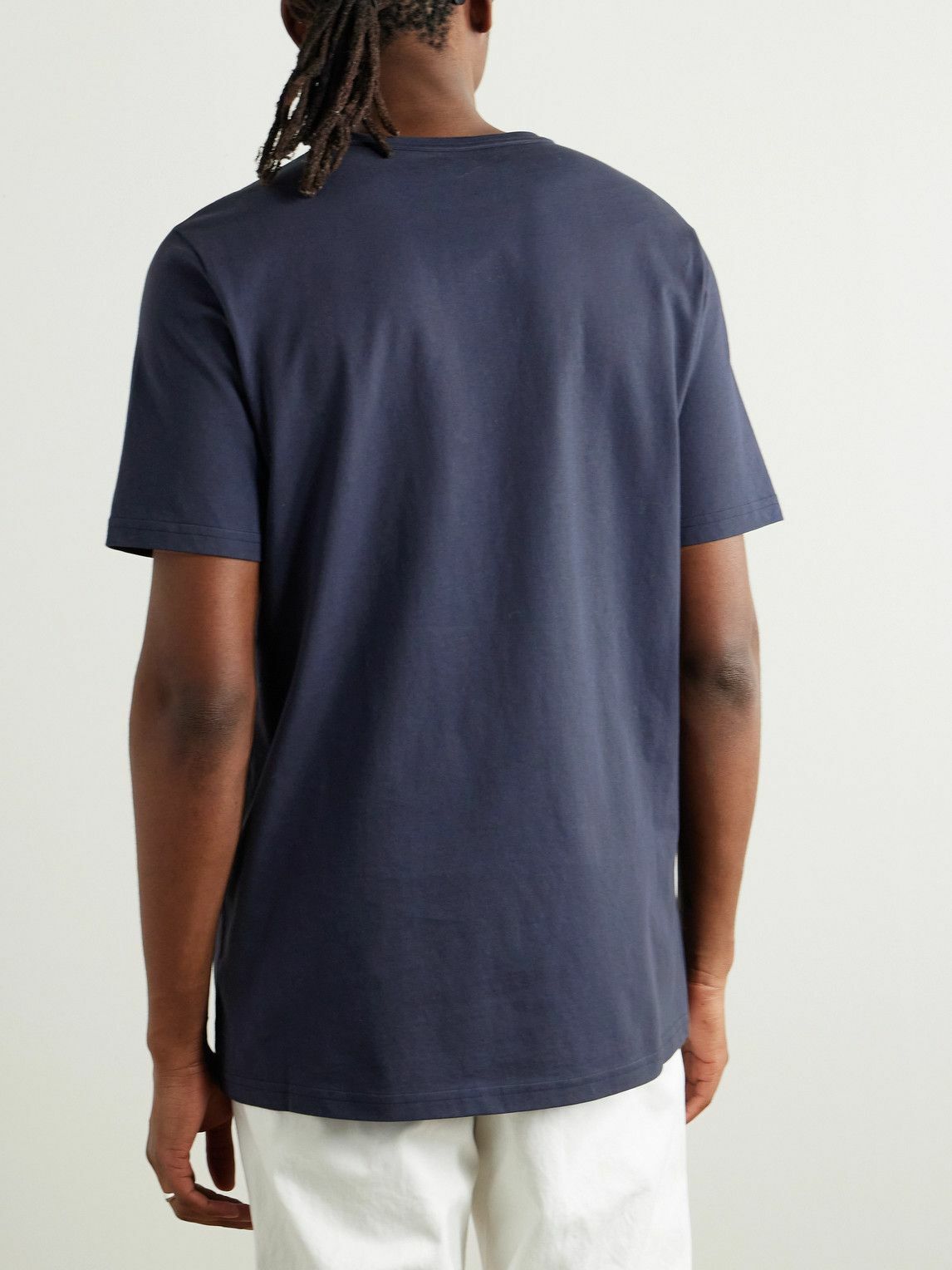 Gabriela Hearst - Bandeira Cotton-Jersey T-Shirt - Blue