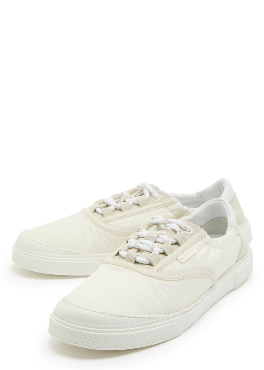 Moncler Vera Leisure Nylon Sneakers Beige