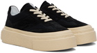 MM6 Maison Margiela Black Gambetta Lace-Up Platform Sneakers