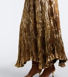 Ulla Johnson Eugenia pleated lamé gown