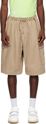 Acne Studios Beige Embroidered Shorts