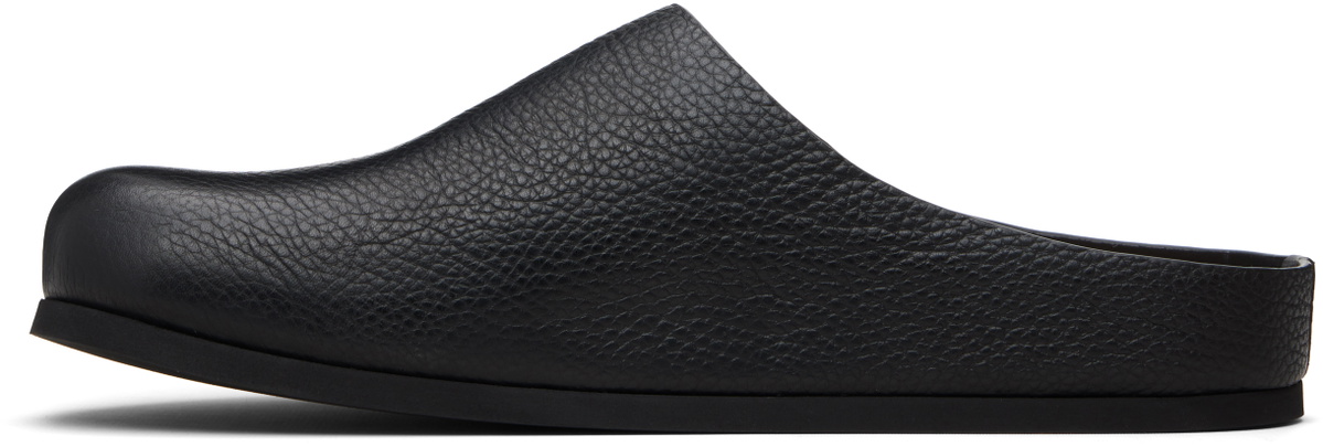 Common Projects Black Leather Clog Loafers