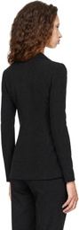 TOTEME Black Slim Wool Blazer