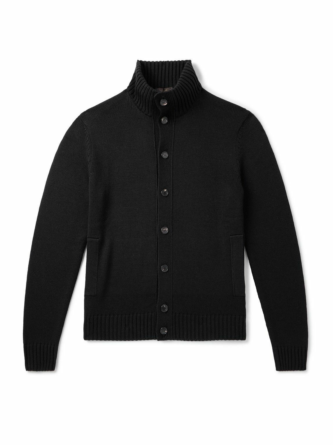Incotex - Wool Cardigan - Black