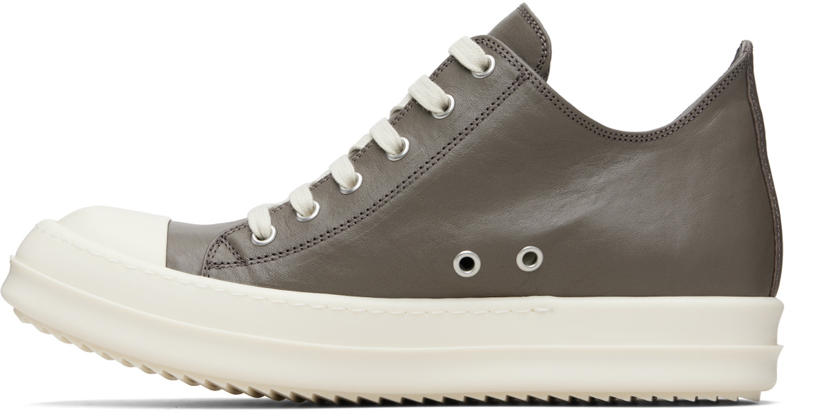 Rick Owens Gray Temple Low Sneakers