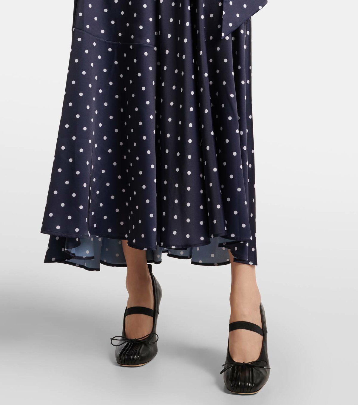 Simone Rocha Bow-detail polka-dot maxi dress Simone Rocha