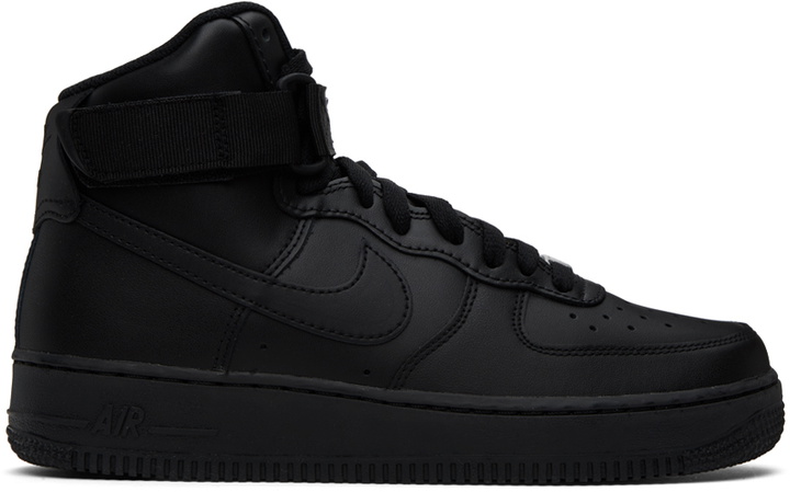 Photo: Nike Black Air Force 1 '07 High Sneakers