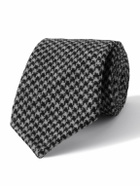 De Petrillo - 7cm Houndstooth Wool and Cashmere-Blend Tie