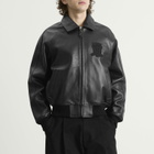 Avirex Men's Icon Leather Jacket in Black