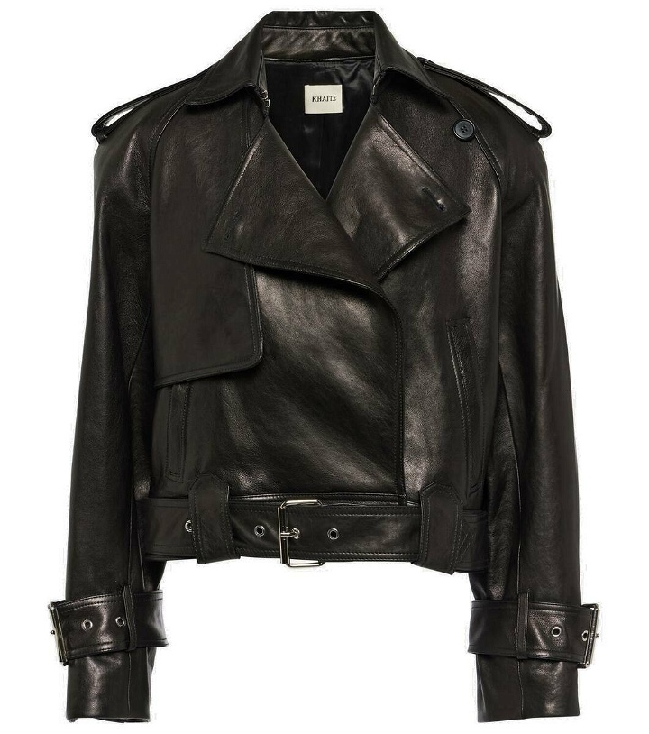 Photo: Khaite Hammond leather biker jacket