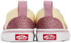 Vans Baby Pink & Off-White Slip-On V Sneakers