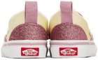 Vans Baby Pink & Off-White Slip-On V Sneakers