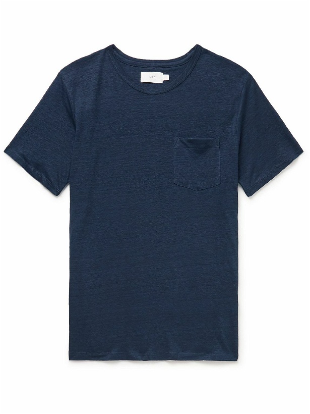 Photo: Onia - Linen T-Shirt - Blue