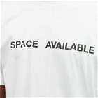 Space Available Men's SA03 Logo T-Shirt in White