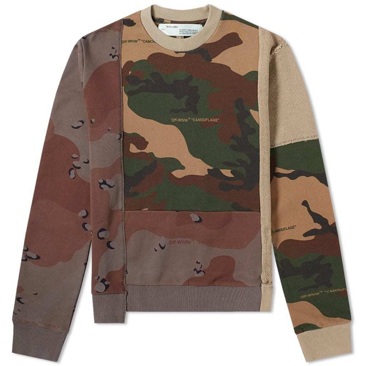 Photo: Off-White Reconstructed Camo Crew Sweat