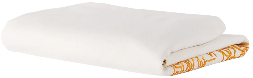 Versace Baby White & Gold Barocco Blanket