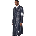 Thom Browne Navy Unconstructed Chesterfield Coat
