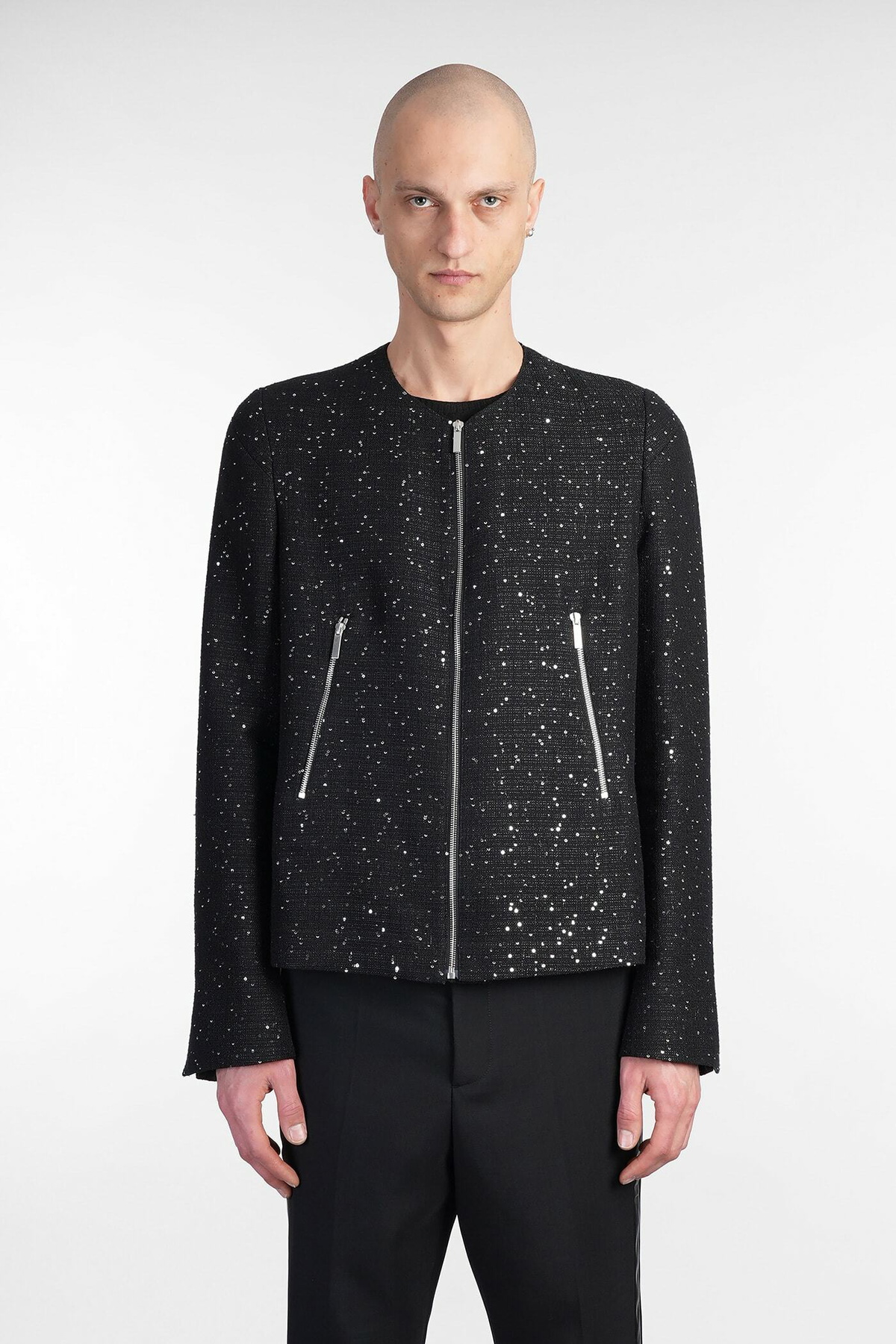 Sapio N 36 Casual Jacket In Black Cotton