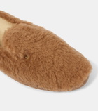 Max Mara Feliac teddy slip-on shoes