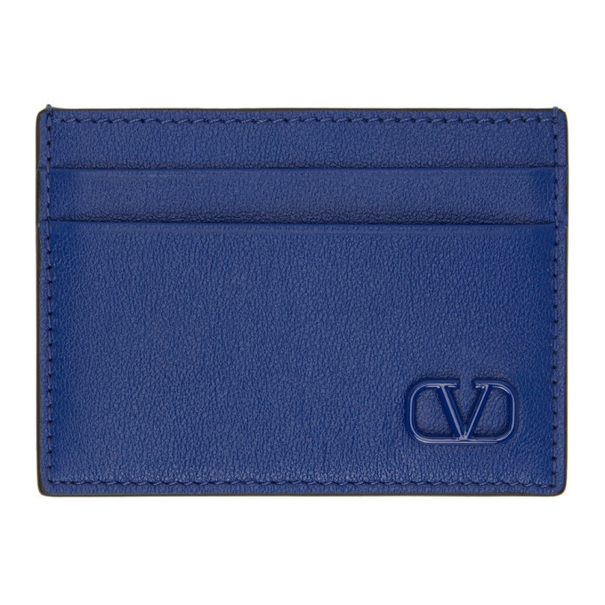 Photo: Valentino Blue VLogo Card Holder