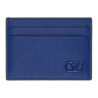 Valentino Blue VLogo Card Holder
