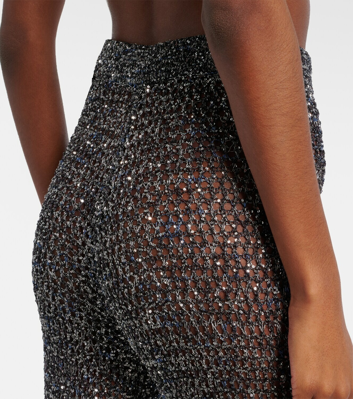 Missoni Sequined lamé flared pants