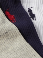 Polo Ralph Lauren - Three-Pack Ribbed Stretch Cotton-Blend Socks