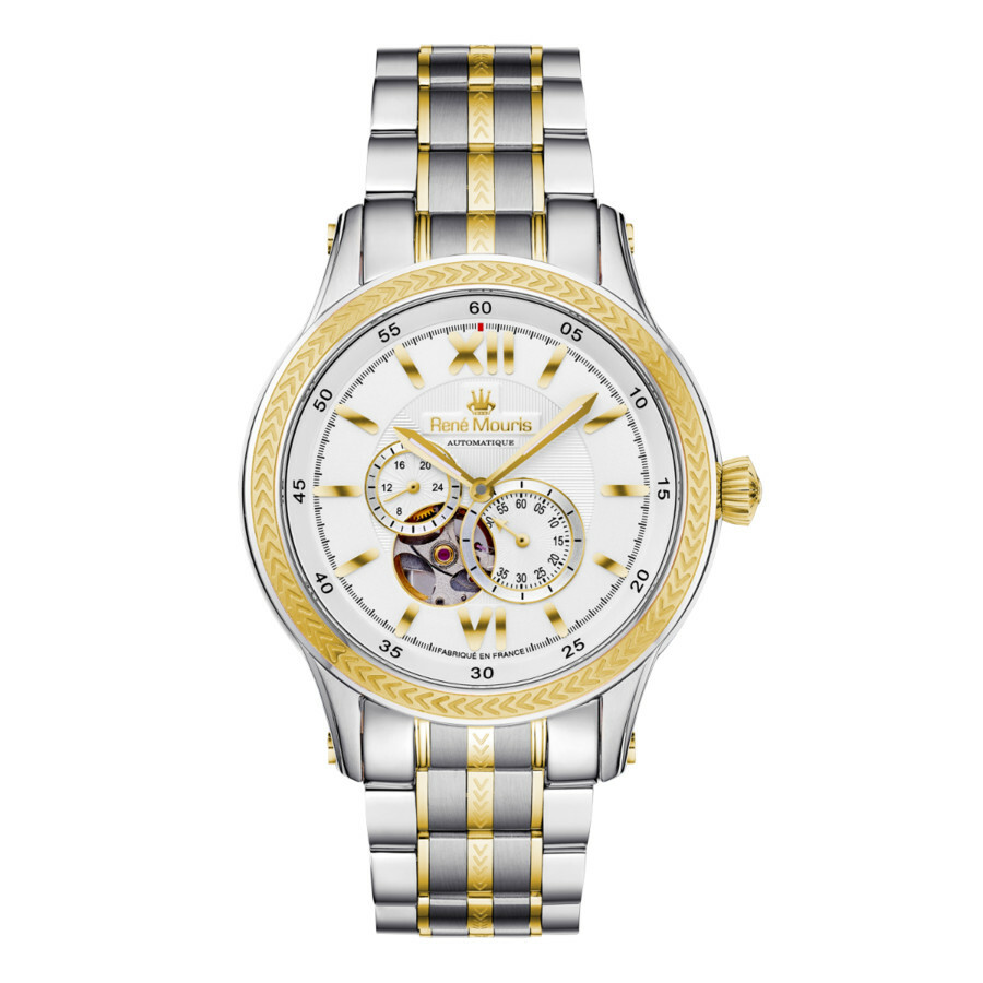 Rene Mouris Corona White Dial Mens Watch 70106RM4