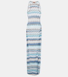 Missoni Mare Zig Zag lamé maxi dress