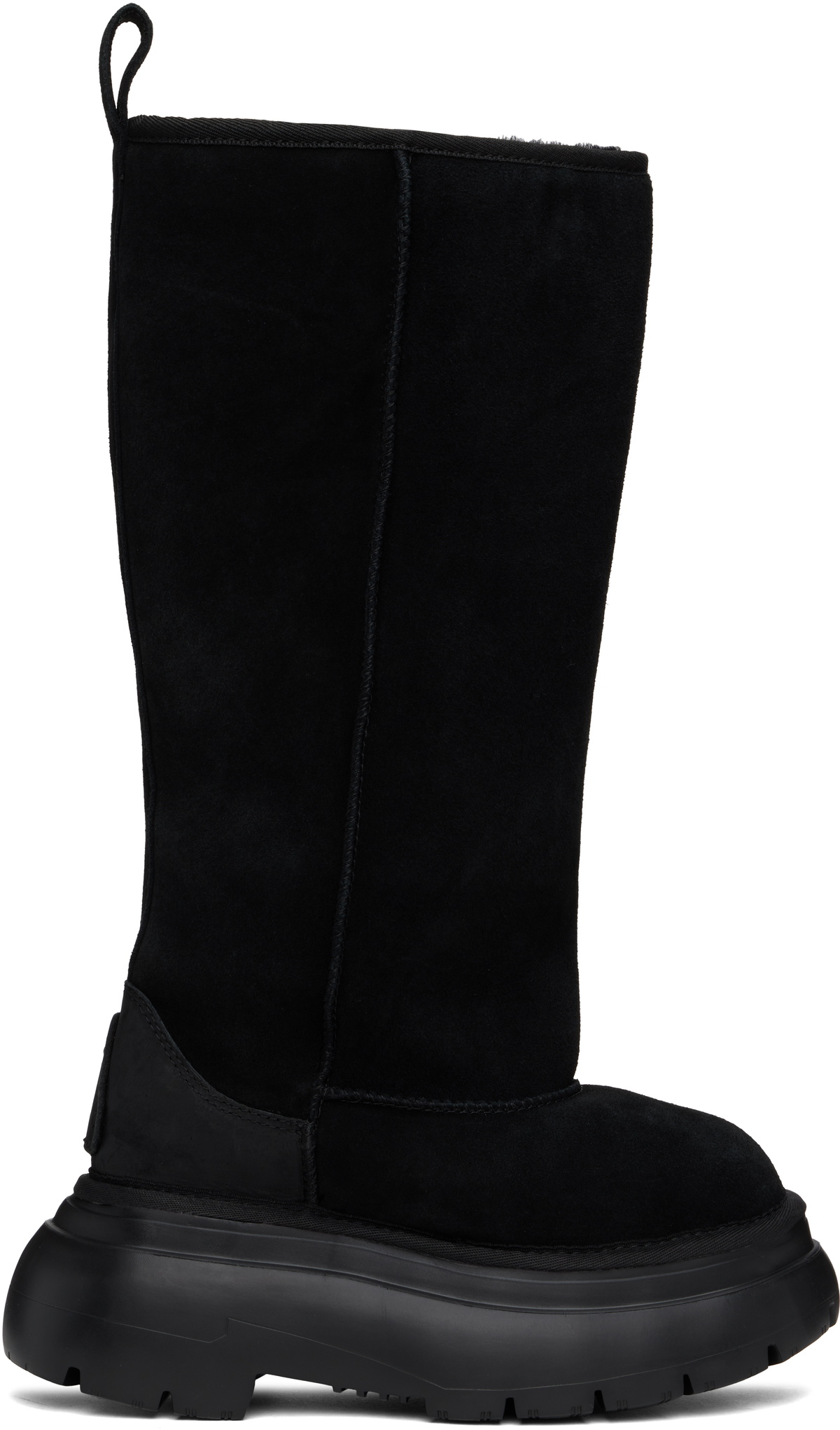 R13 Black Tall Chunky Shearling Boots