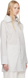 Ruohan Gray Water Color Tinos Long Sleeve Shirt