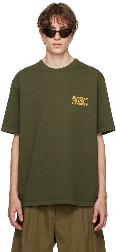 Photo: Moncler Genius Moncler x Salehe Bembury Green Printed T-Shirt