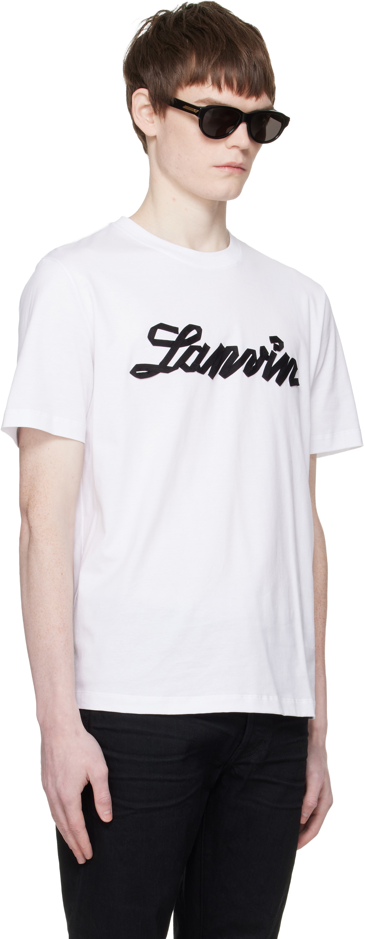 Lanvin White 'Lanvin Ribbon' T-shirt