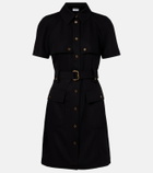 Burberry Belted wool shirt dress