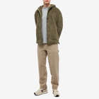 Garbstore Men's Fleece Zip Hoody in Olive