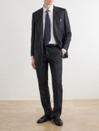 Kiton - Straight-Leg Pinstriped Wool Suit Trousers - Gray