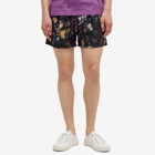 Paul Smith Men's Botanical Print Swim Shorts in Black