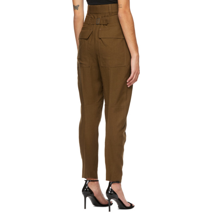 Haider Ackermann Brown Wool Meditation Trousers
