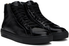 Moschino Black High-Top Sneakers